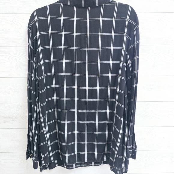 Calvin Klein Lace Up Blouse - Picture 6 of 8